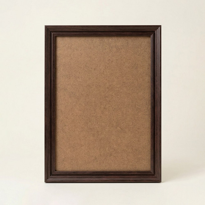 노블 스택 우드 아크릴 액자, 1개, 다크브라운