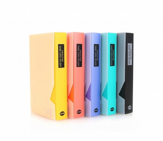 (아톰) 명함첩 120명 (5칼라) (N101), 적색