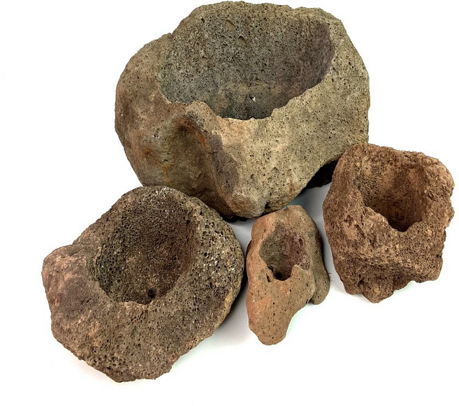 화산석 화분 자연석 현무암 돌화분 다육화분 바위솔 인테리어