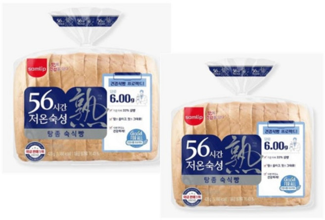 삼립 쫄깃한 56시간 저온 숙성 숙식빵 420g 2봉