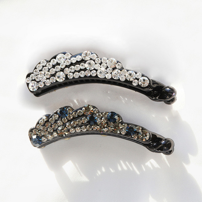 미스21 엠버아 바나나핀 머리핀 헤어핀 2개 세트 (hp417)