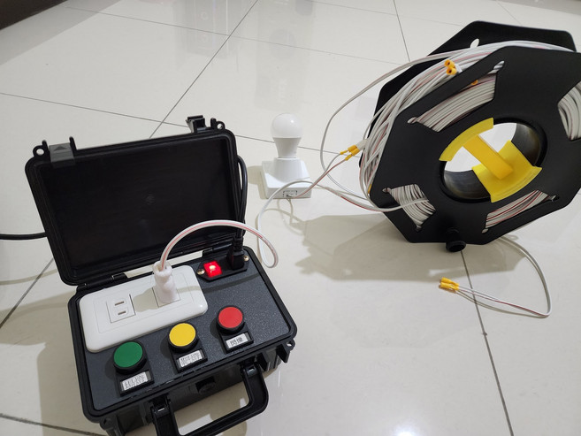 電源控制箱 附防水箱 燈光控制開關, 黑色防水箱