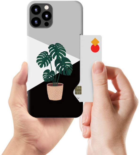 시안샵 TRY 카드하드케이스_그리너리 / 아이폰13 12 11 MINI PRO MAX 7 8 SE2 XS XR