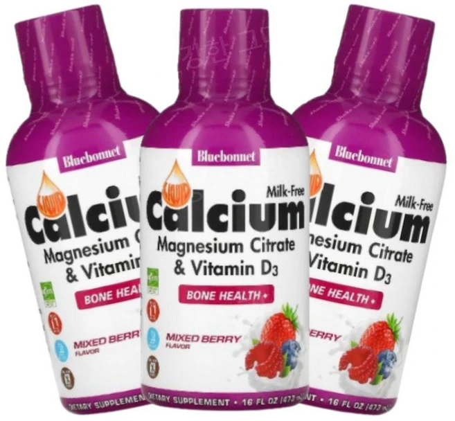 블루보넷 칼슘 마그네슘 비타민디 D3 액상 472ml 베리맛 리퀴드 Cacium, 1개 - 쿠팡
