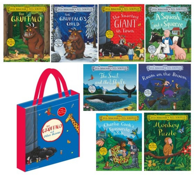The Gruffalo and Other Stories (8冊平裝本) - Julia Donaldson 有聲書 (附音檔QRcode), 詳見詳細資訊