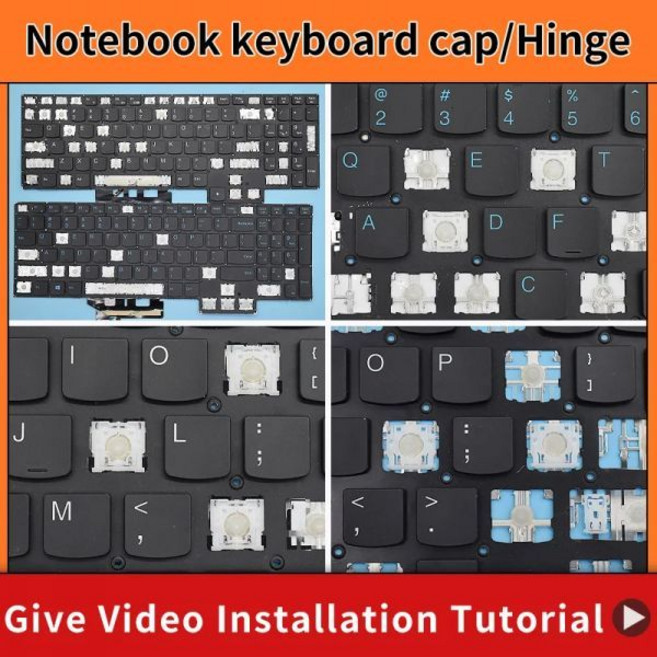 교체용 키캡 힌지 레노버 리전 5 프로 16ITH6 16IAH6H 16IAH7H 15AH6 17AH6 키보드용, 5 Rubber pad, 1개