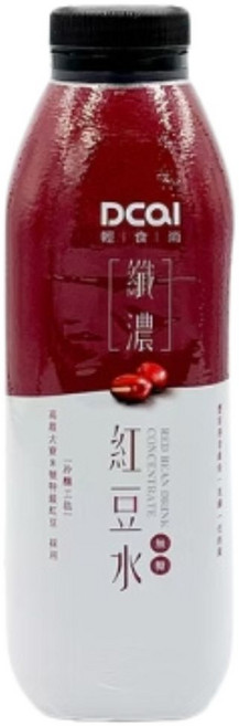 DCAI 纖濃紅豆水 嚴選紅豆精華 口感濃郁滑順 無添加人工色素及防腐劑 健康美味 方便攜帶, 12個, 960ml