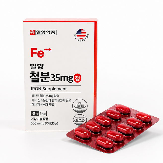 일양약품 일양 철분35mg, 1박스, 30정