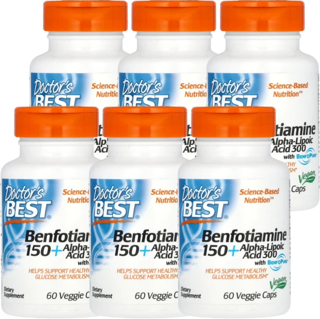 닥터스베스트 벤포티아민 150 플러스 알파리포산 300 베지캡슐 60정, 6개 - 쿠팡