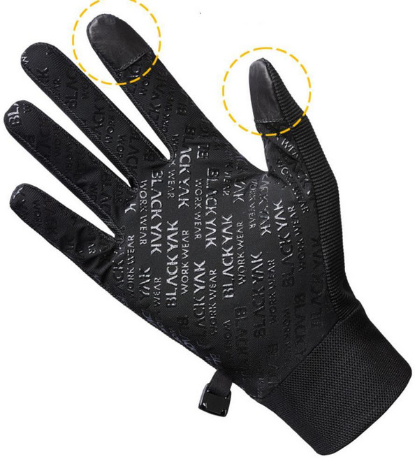 블랙야크 여름 스마트터치 쿨링 땀안차는 코팅장갑 캐셔장갑 작업, L, 1개