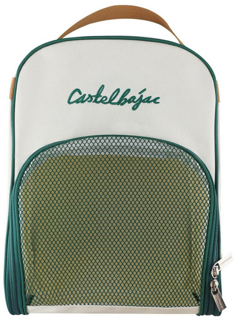 (국내생산)까스텔바작 골프 신발가방 슈즈백 골프화 런닝화 테니스화 파우치, 아이보리, 1개