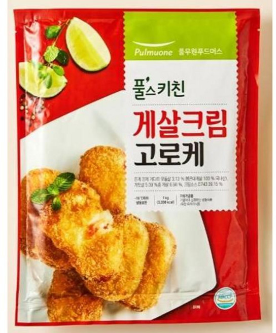 풀스키친 게살 크림 고로케, 17개, 1kg