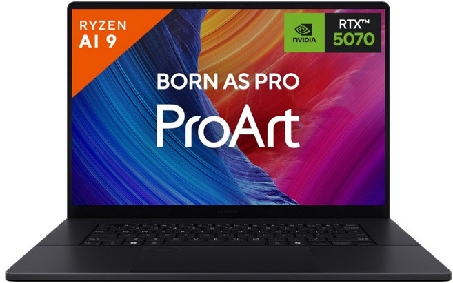 에이수스 2026 프로아트 P16 라이젠 AI 라이젠 AI 300 시리즈 지포스 RTX 5070, 나노 블랙, H7606WP-SR260W, 1TB, 32GB, WIN11 Home