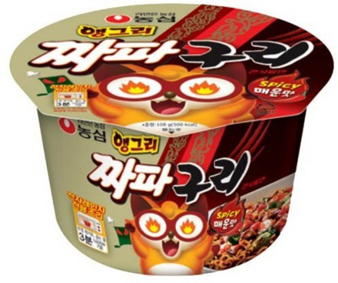 농심 앵그리 짜파구리 큰사발 컵라면, 24개