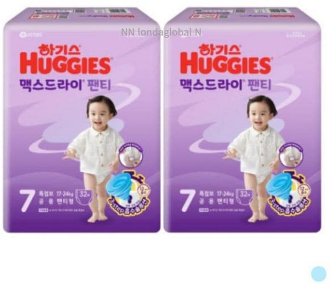 하기스 맥스드라이 7단계 공용 팬티 기저귀 32p 2팩, 1개