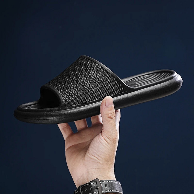 두꺼운 바닥 샌들 남성 여름 야외 착용 커플 비치 사이드 슬립 온 캐주얼 신발 성인용 레저 스타일