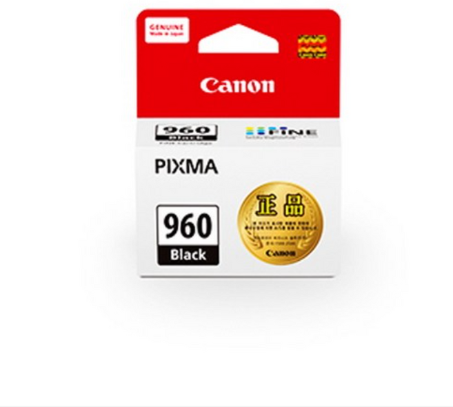 캐논 잉크 CL-961, PG-960 검정, 1개