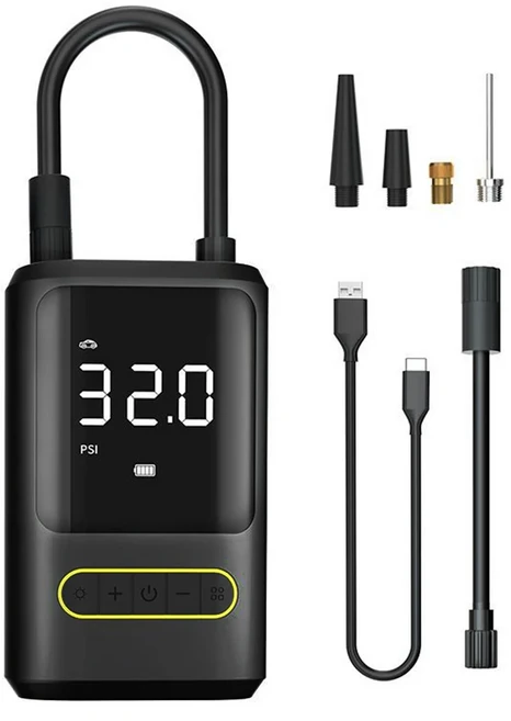 150PSI 자동차 공기 압축기 8000mAh 충전식 배터리 60W 전기 무선 타이어 팽창기 펌프 오토바이 자전거