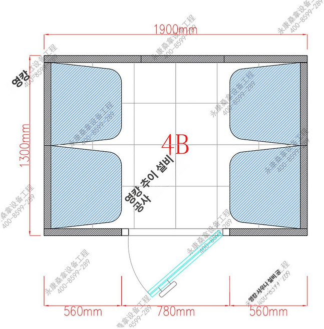 꾸꾸상점 이동식한옥가격 컨테이너 조립식 황토방, 4B, 기본 색상
