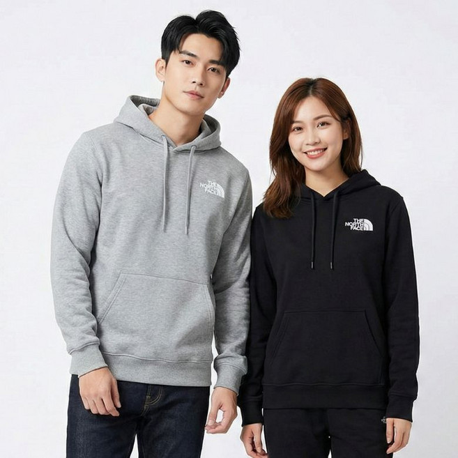 노스페이스 코어 스웻 남녀 공용 간절기 후드티셔츠CS0129