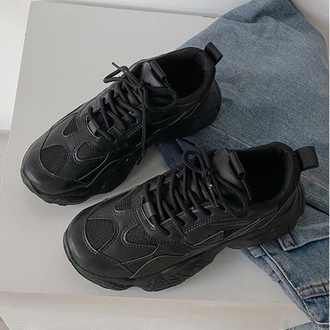 여성 키높이 통굽 어글리 슈즈 스니커즈