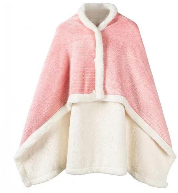 찬란한리빙 따뜻한 똑딱이 무릎 망토담요 단추 블랭킷