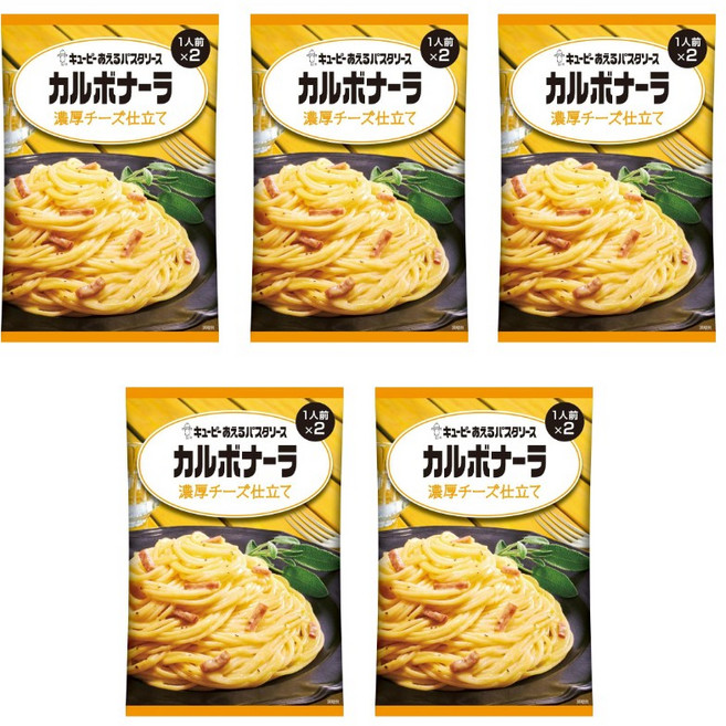 큐피 아에루 파스타소스 까르보나라 진한 치즈 풍미, 5개, 140g