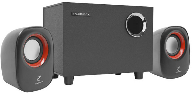플레오맥스 2.1채널 멀티미디어 액티브 PC용 스피커, 블랙, S500