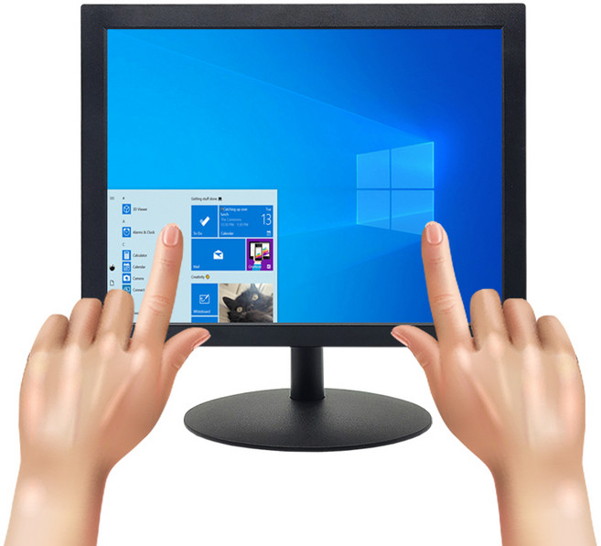 15인치 정전식 터치 모니터 강화유리 포스기 매장용, 멀티터치