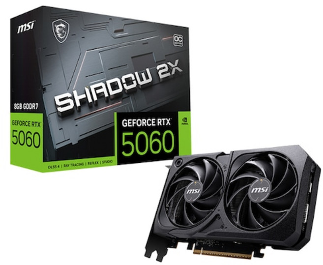 MSI 지포스 RTX 5060 쉐도우 2X OC D7 8GB
