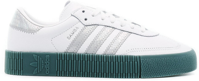 [아디다스] 여성 삼바로즈 화이트 실버 스니커즈