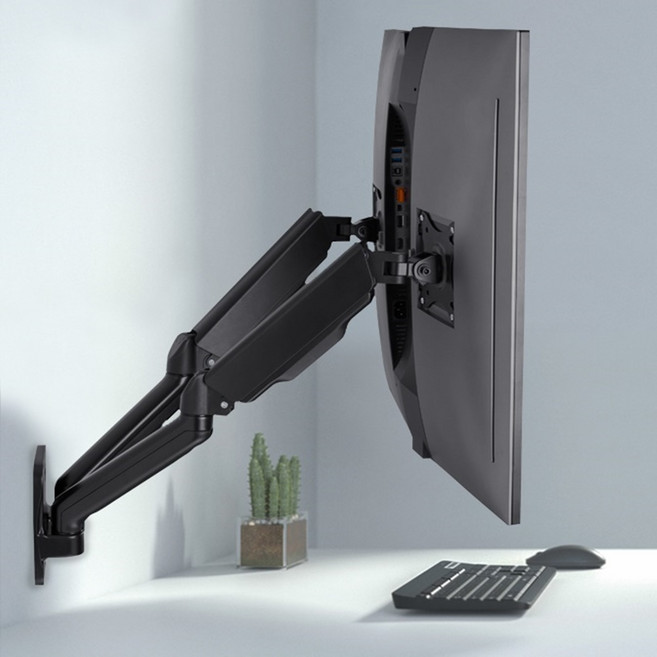벽걸이 듀얼 모니터암 모니터 2대 벽면 거치대 32인치 30인치 29인치 27인치 25인치 24인치 23인치 22인치 20인치, 1개