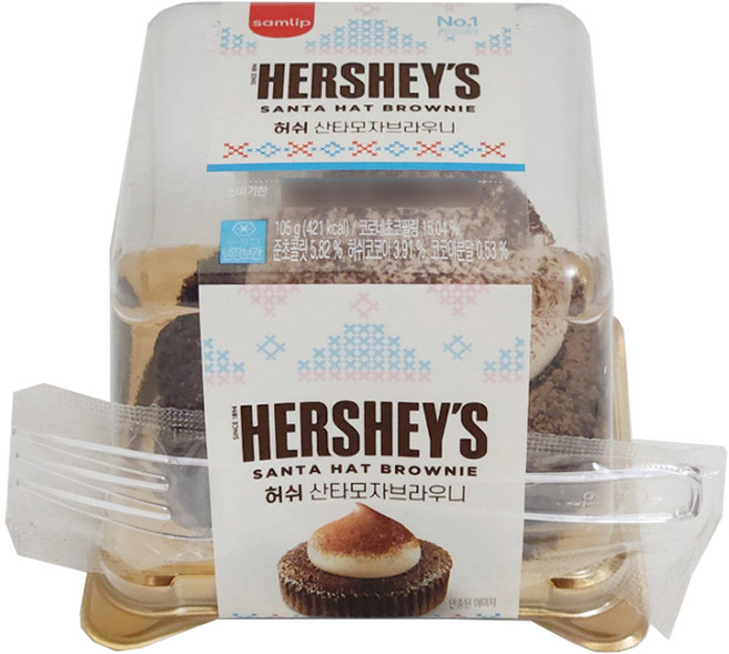 허쉬 산타모자 브라우니, 12개, 105g