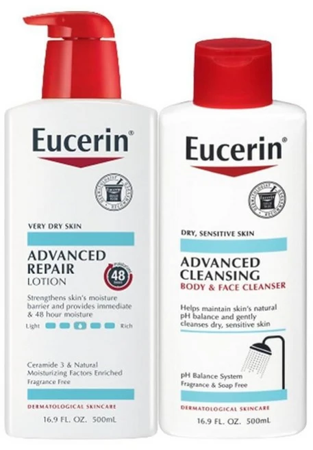 유세린 어드밴스드 리페어 로션 500ml, 16.9 Fl Oz (Pack of 2) - 쿠팡