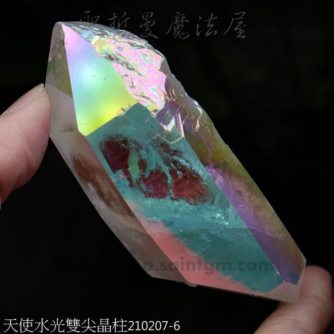 天使水光晶柱 210207-6 雙尖