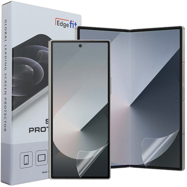 엣지핏 갤럭시 Z 폴드 무광택 지문방지 액정보호필름 (전면+내부), 1개