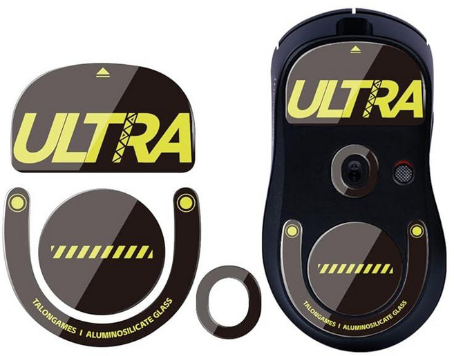 TALONGAMES Curved Edges 울트라 스트롱 글래스 마우스 피트 스케이트 Razer Viper V3 프로 게이밍 마우스 피트 교체용 매우 부드러운 글라이드 빠르, G Pro X Superlight 2 DEX용, 1개, G Pro X Superlight 2 DEX용