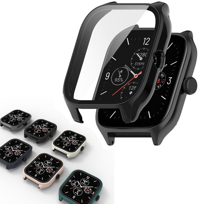 어메이즈핏 GTS4 투명 클리어 강화유리 풀커버 케이스