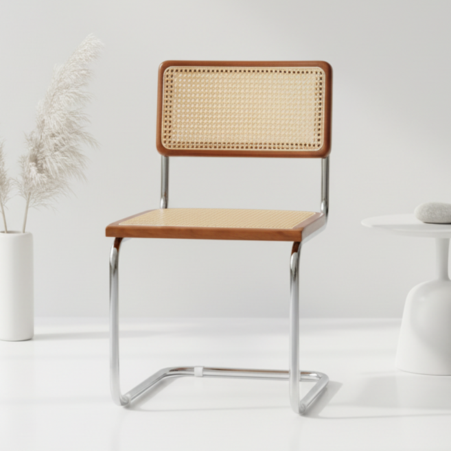 피피포피 바터 라탄 의자 세스카 체어, 1개, 브라운