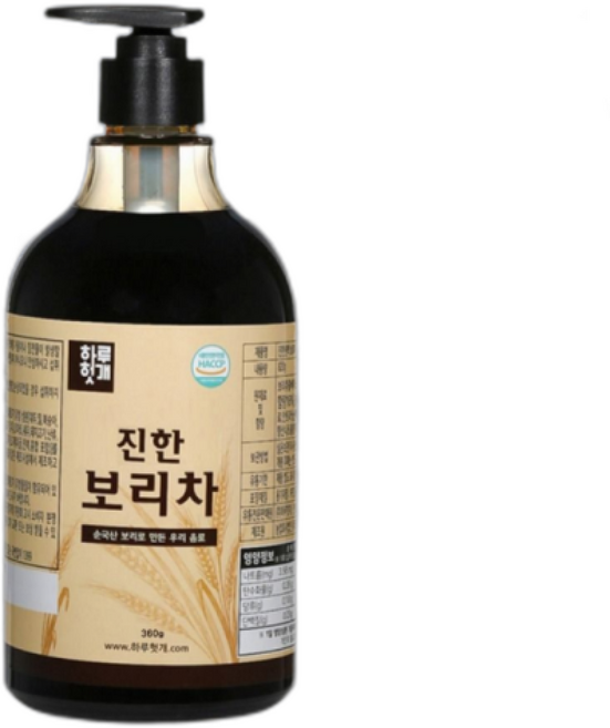 물에 타먹는 보리차 원액 구수한 볶은 보리차 하루헛개, 360g
