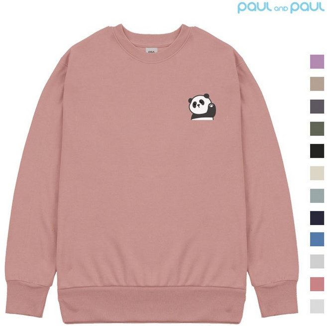 폴앤폴 헬로 팬더 남여공용 맨투맨 12컬러