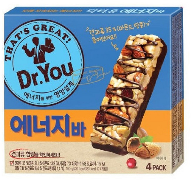닥터유 에너지바, 160g, 2개