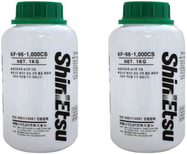 신에츠 KF-96 1000cs 1kgX2개 세트/실리콘 오일 KF96, 1세트