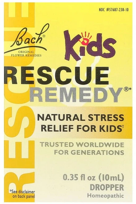 Bach Rescue Remedy® 스포이트 어린이용 천연 스트레스 릴리프 10ml(0.35fl oz) BAC-00104, BAC00104, 1개, 10ml - 쿠팡