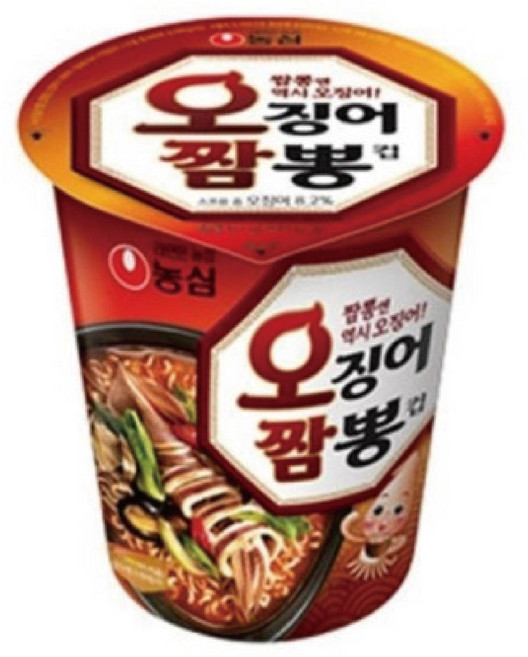 농심 오징어짬뽕 소컵 67g, 10개