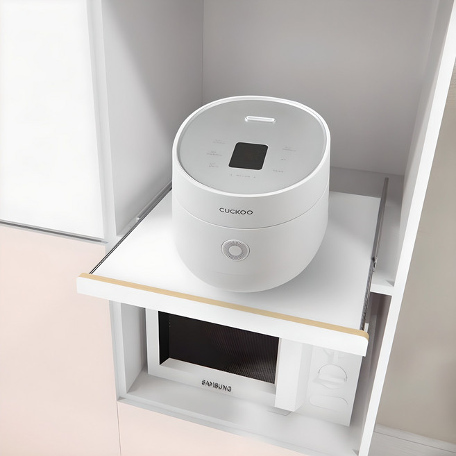 슬라이딩 주방 선반 낼름 특대형 대형, 화이트, 1단