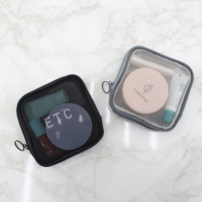 미니 파우치 여행 화장품 생리대 거울 립스틱 틴트