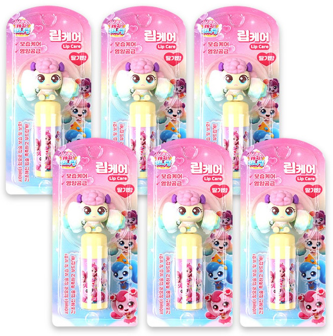 캐치티니핑 립케어 포실핑, 6개, 3.8g, 딸기향