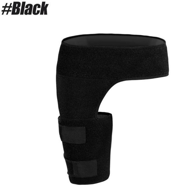 보호대 허벅지 슬리브 힘줄 지지 랩 통증 완화 좌골신경통 사두근 염좌용, 1개