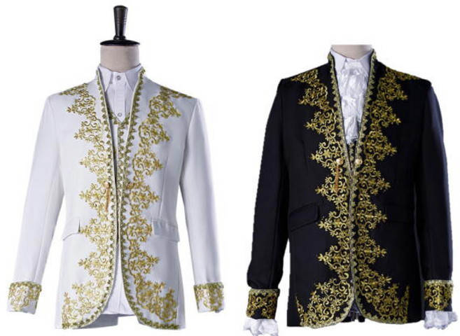 [지앤제이커머스] 교복몰 (2color)금장 디테일 중세 무도회 페스티벌 남